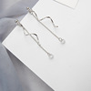 Fashionable long cute earrings, internet celebrity, Korean style, simple and elegant design