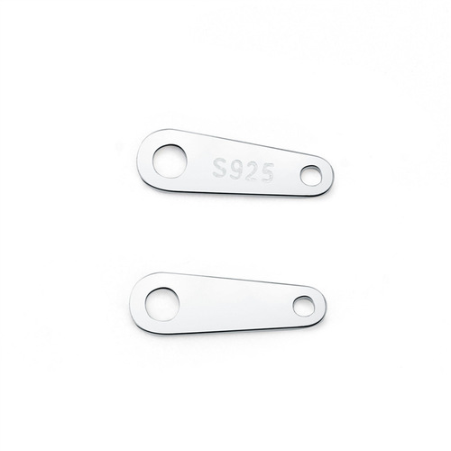 S925 sterling silver diy necklace bracelet accessories heart-shaped egg-shaped dripping oval chain tail plate extension chain brand