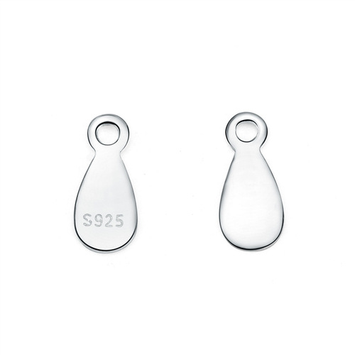 S925 sterling silver diy necklace bracelet accessories heart-shaped egg-shaped dripping oval chain tail plate extension chain brand