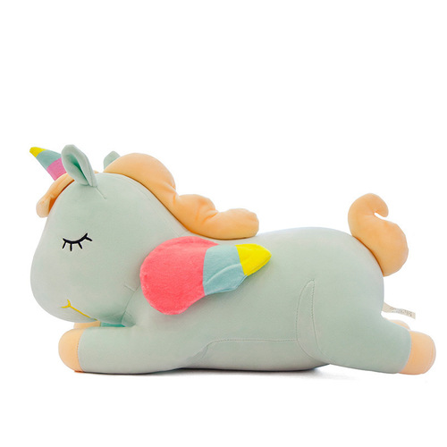 The same creative angel unicorn doll, cute rainbow pony plush toy, girl heart doll