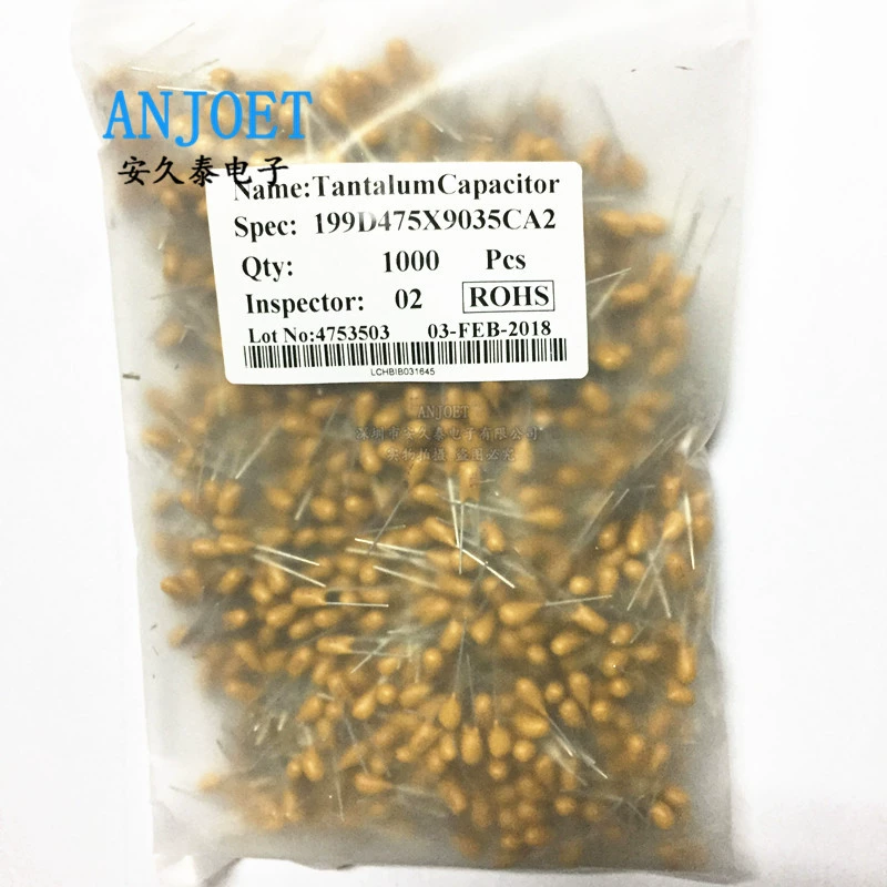 Прямые танталовые конденсаторы 16V/25V/35V/50V 10UF/22/33/47/100UF 106/474K