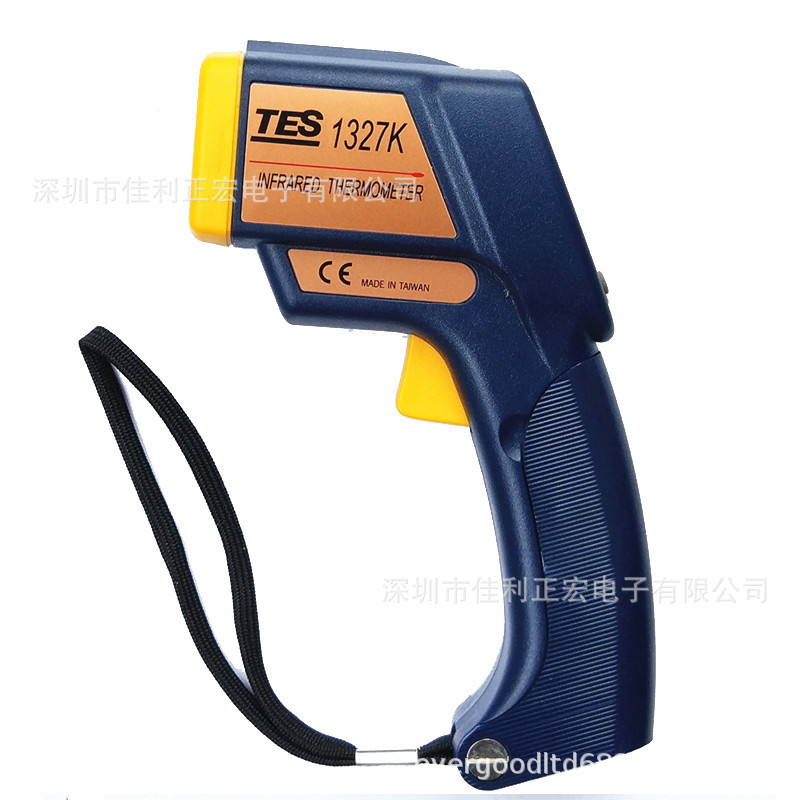 泰仕TES-1327K 红外线温度计+K型热电偶 红外测温仪