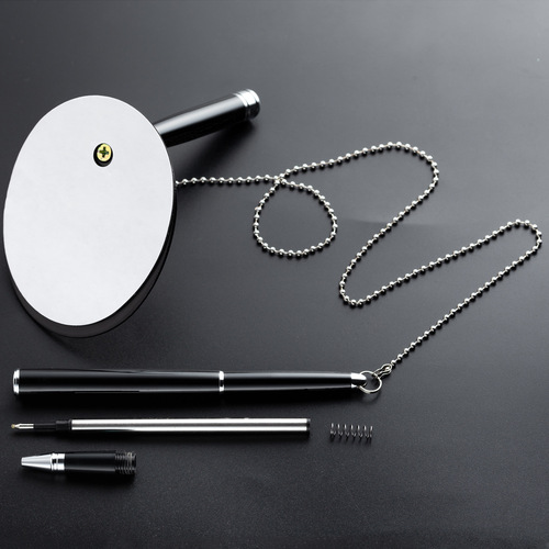 Desk pen wholesale fixed signature pen counter bank front desk advertising signature pen desk pen printing fixed pen