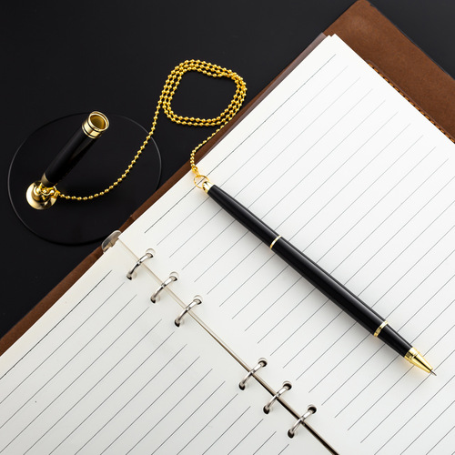 Desk pen wholesale fixed signature pen counter bank front desk advertising signature pen desk pen printing fixed pen