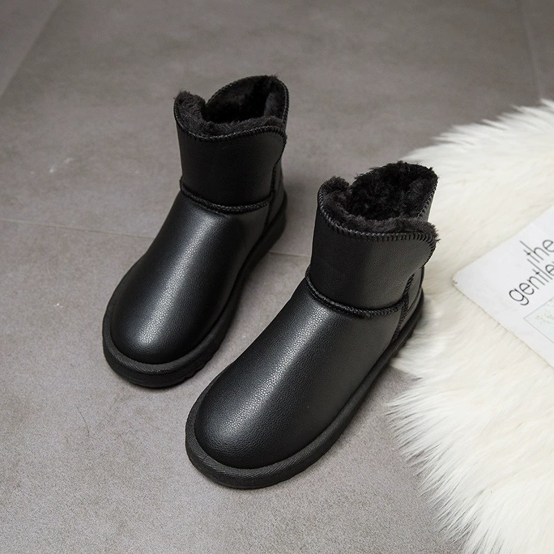 Warm polyurethane boots, 2025 years, mid-length