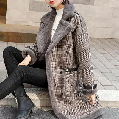 Woolen coat, demi-season long warm jacket