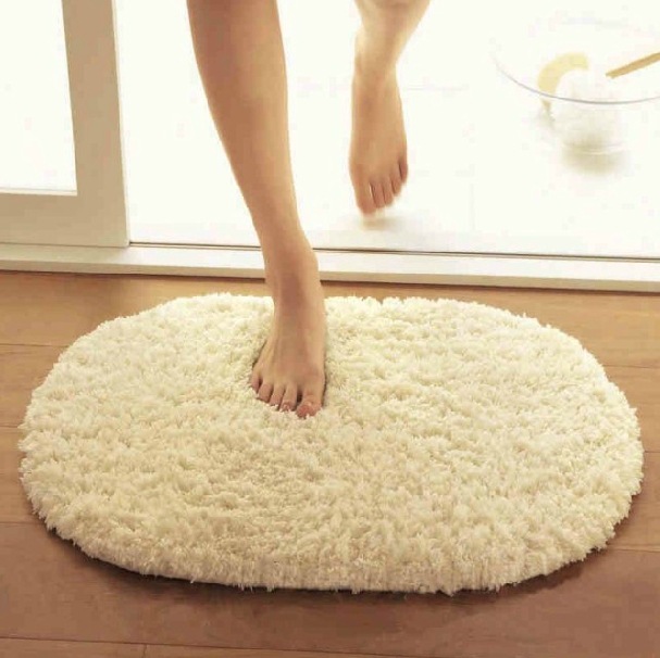 Cross-Border Temu Lamb Wool Absorbent, Cool-Resistant, Dirt-Resistant, Easy-Care Household Non-Slip Mat for Bathroom Entrance and Shower Room