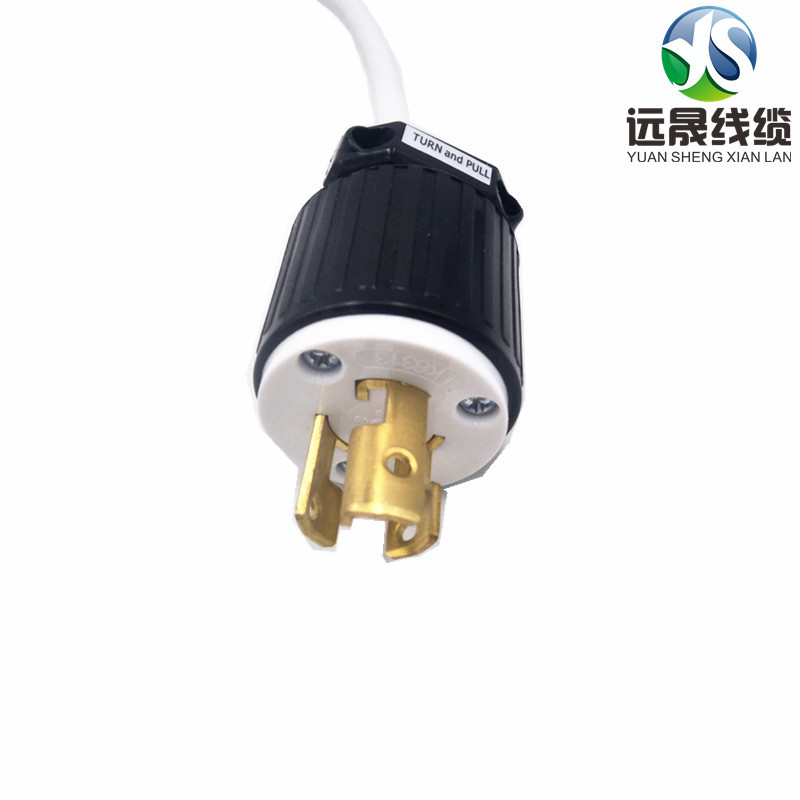 美国工业插电源线SJTW3*18白色护套线防晒耐磨连接线厂家现货直销