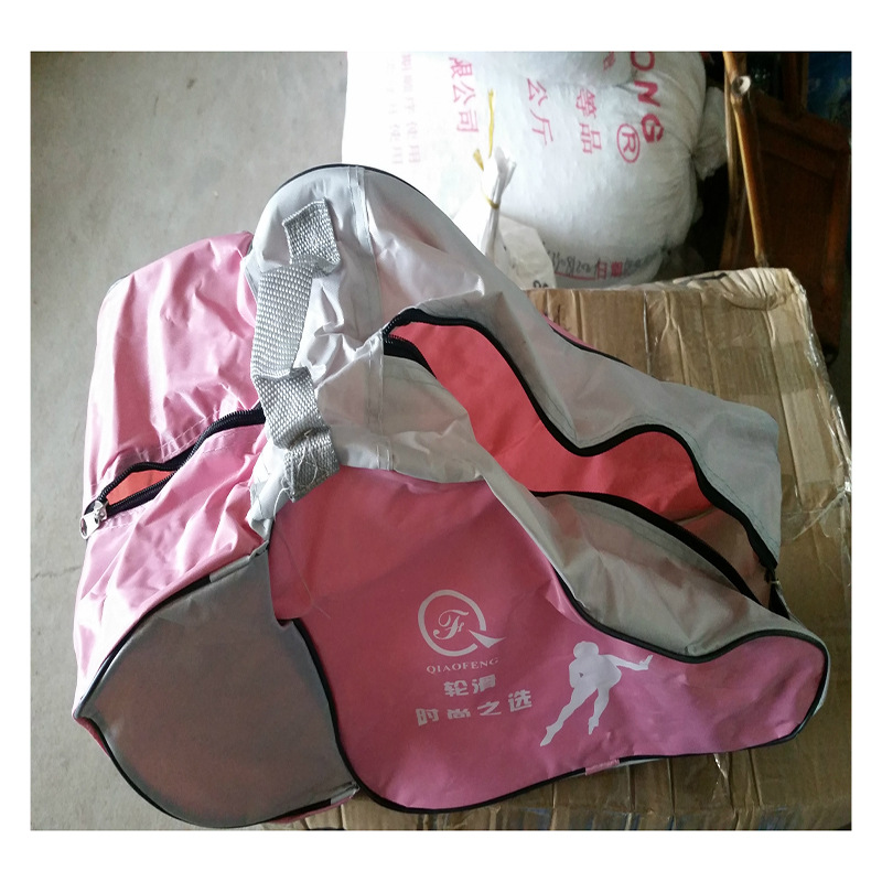 Gran bolsa universal de zapatos de patinaje sobre ruedas patines para niños bolsa al por mayor patines mochila tamaño pequeño bolsa de doble fila