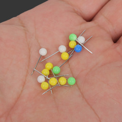 Factory wholesale colored pearl loose head pins fishing line group head pins main line box main line shaft positioning pins