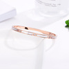 Fashionable women's bracelet stainless steel, simple and elegant design