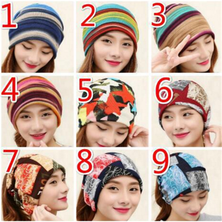 Imitation cashmere headscarf dual-purpose scarf chemotherapy hat men's and women's magic gloves head cap pile cap moon cap tide spot