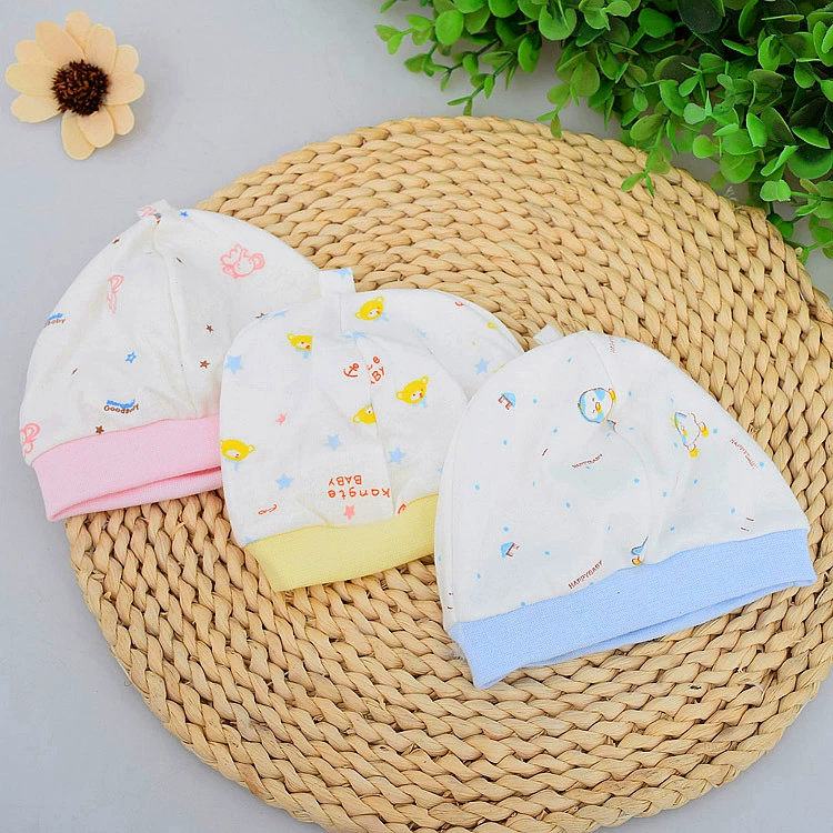 [Детская поездка] Шапка для сна для новорожденных, милая Хлопковая весенняя, летняя, осенне-зимняя тонкая Однослойная фетальная шапка