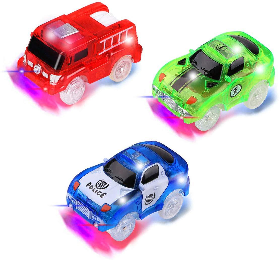 레드 소방차 + 블루 경찰차 + 그린 1 레이싱 카