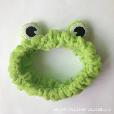 Green funny headband, new collection, frog