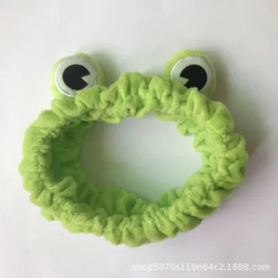 Green funny headband, new collection, frog
