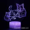 Creative table lamp for St. Valentine's Day, LED touch night light, 3D, Birthday gift, gradient, remote control