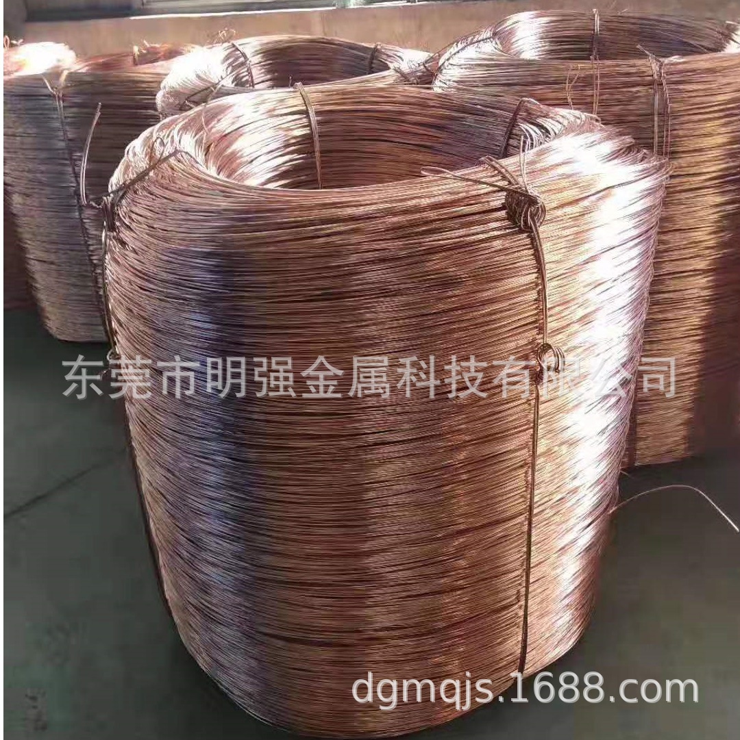精密铍青铜线厂价供应 C17200高弹性铍铜线 铍铜扁线加工镀锡调直