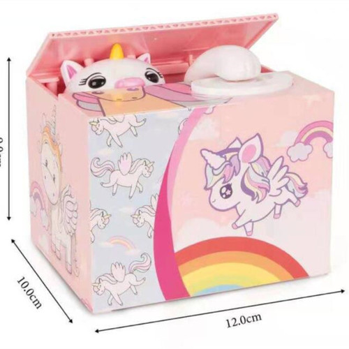Santa Claus steals money cat children's toy music money cat unicorn piggy bank savings bank Christmas gift