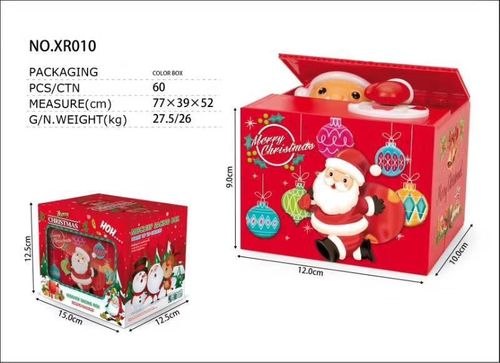 Santa Claus steals money cat children's toy music money cat unicorn piggy bank savings bank Christmas gift
