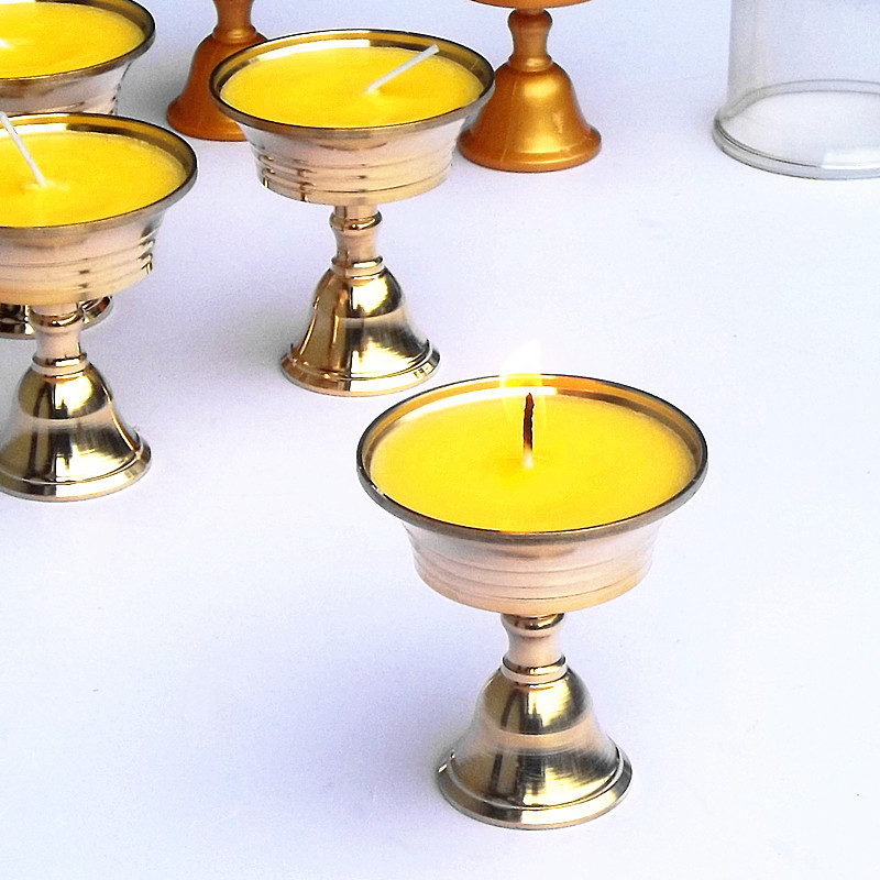 寺庙佛堂供佛礼佛黄铜铸造装油8小时酥油灯杯酥油灯莲花灯