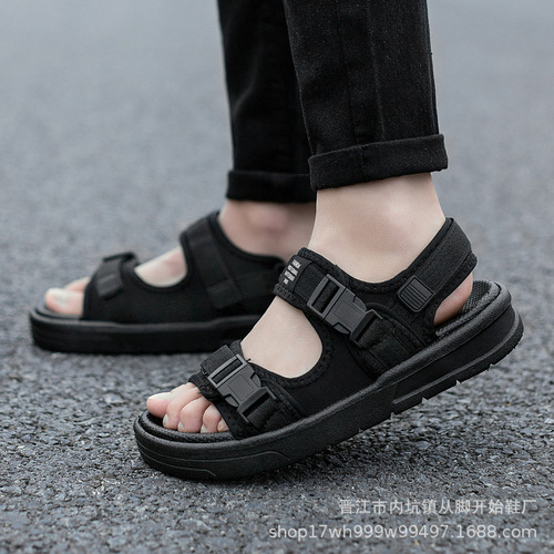Sandals men's summer  new trend anti-sweat leisure sports driving and outdoor beach shoes men's sandals and slippers