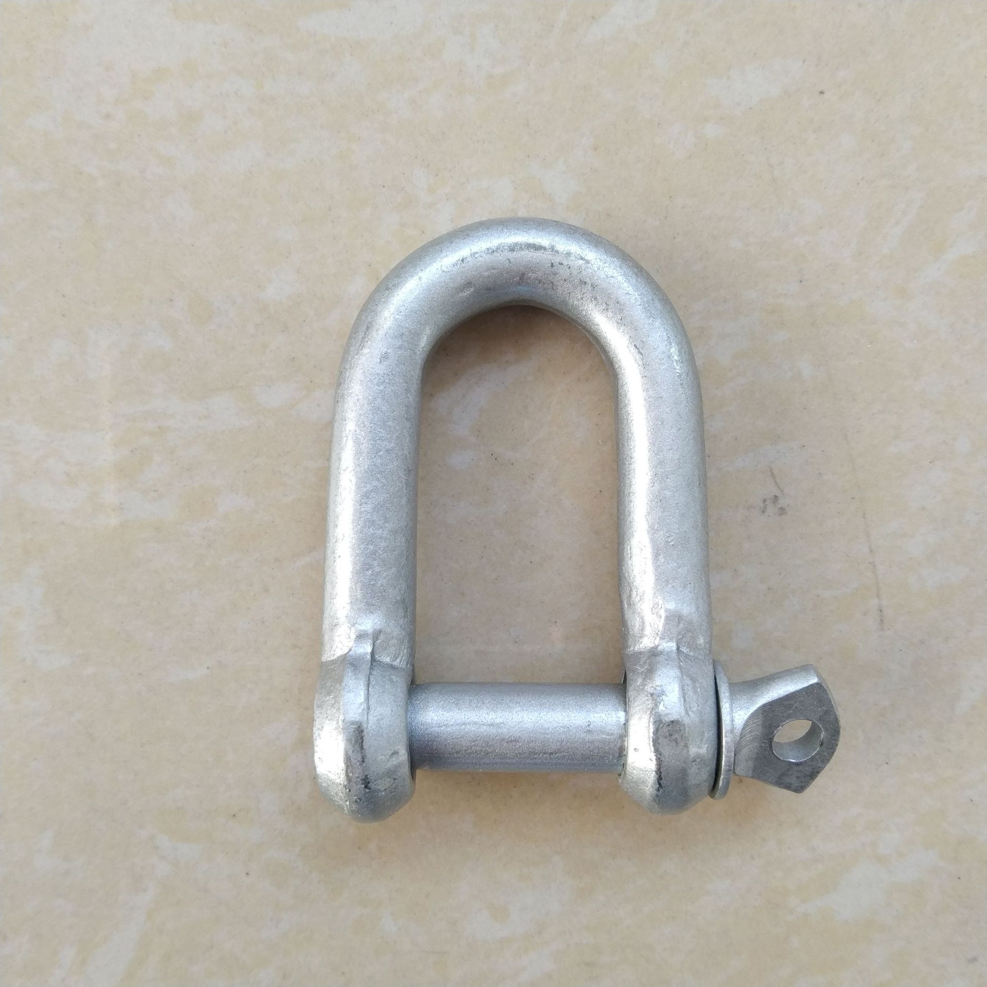 欧标大D卸扣非模锻产品电镀亮锌玛钢卸扣主要用于连接牵引国标扣