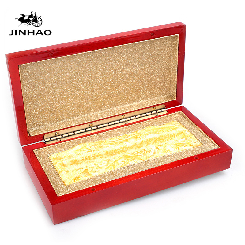 红色木材料礼品盒 教师节礼品笔盒公司商务礼品制 钢笔翻盖木盒