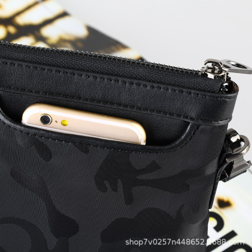Factory direct supply of cross-border men's handbags, men's bags, zipper wallets, envelope bags, Oxford cloth casual wrist bags, one-piece