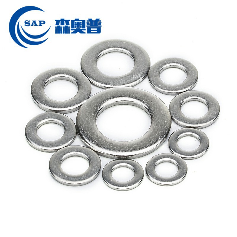 304不锈钢金属平垫圈C级平垫片机械新能源电子3C设备介子螺丝减震