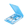 Universal phone holder for business cards, cards, transfer, charging cable, set