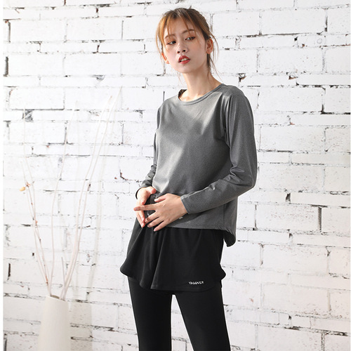 Women's Professional Gym Yoga Set Fitness Exercise Clothes Quick-Drying Loose and Slimming Plus Size