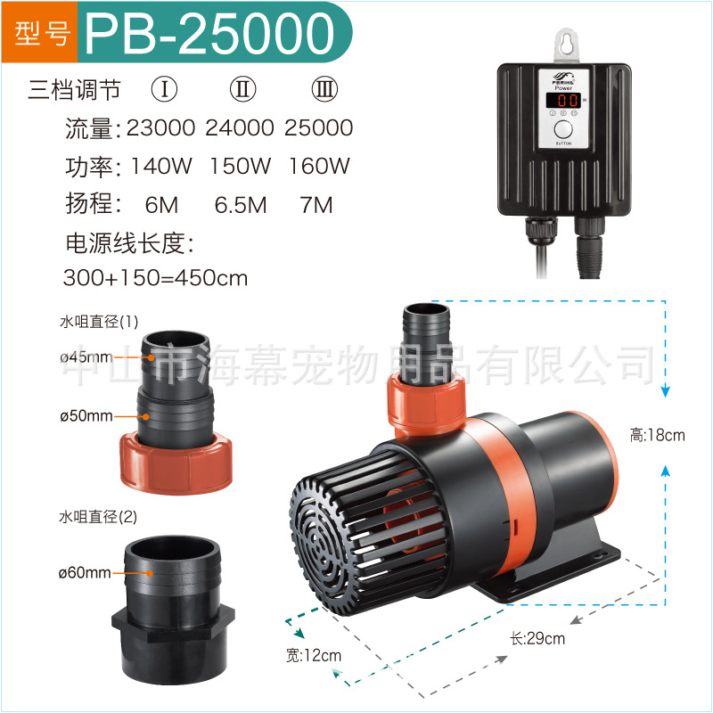 PB25000 variable frequency water pump