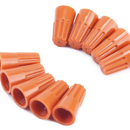 Open terminal European standard spring spiral type P1 terminal cap PP material red rotating wire connection cable terminal cap
