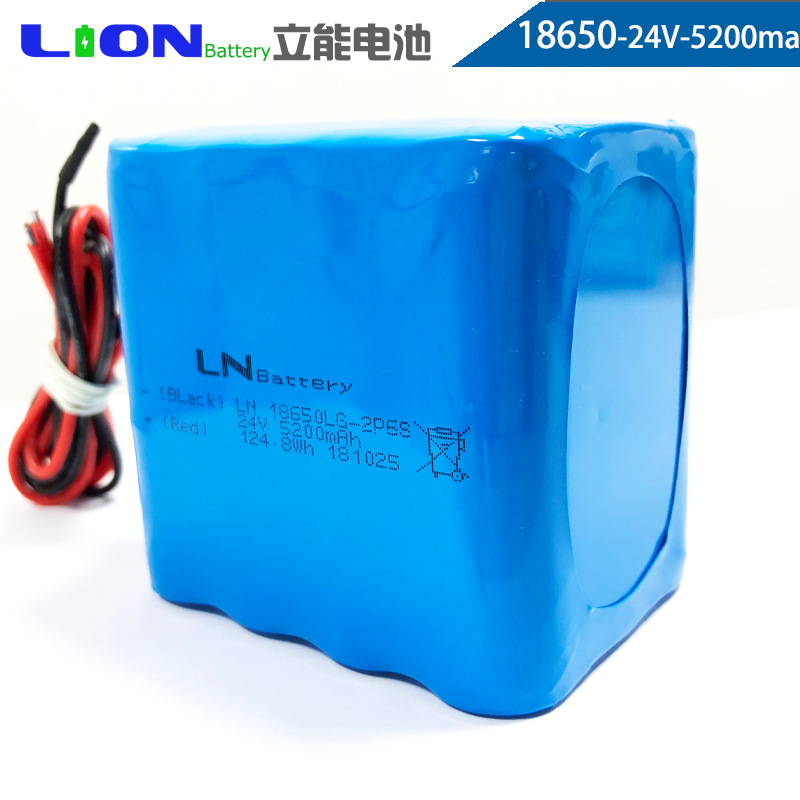 倍量24v锂电池组并联18650电芯大容量5200mah矿灯探照灯充电电池