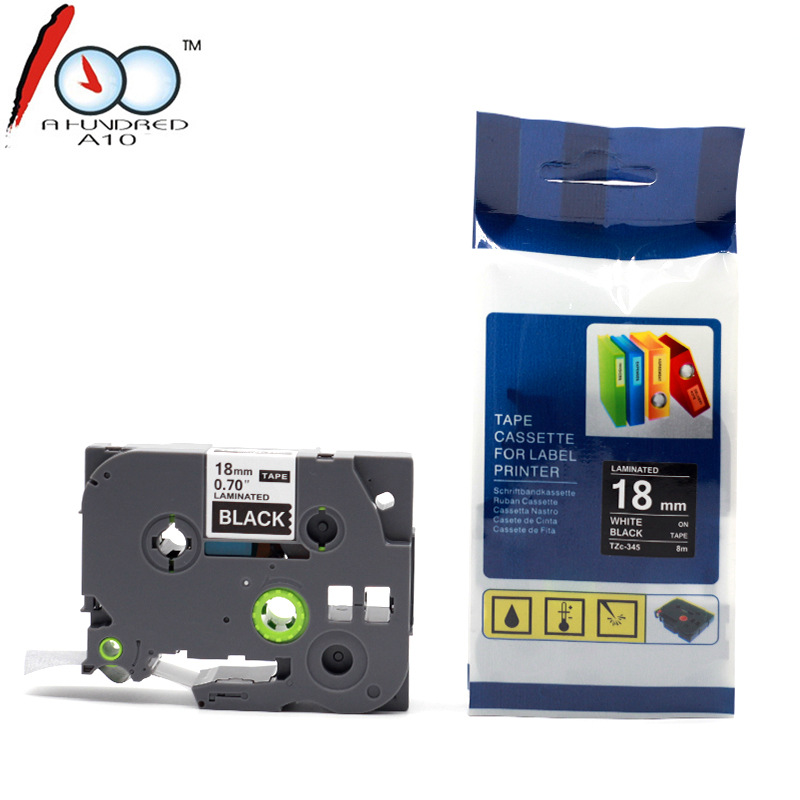 Cinta compatible Brother TZe-641 – Etiquetas de 18 mm, tubo termocontraíble y código de barras