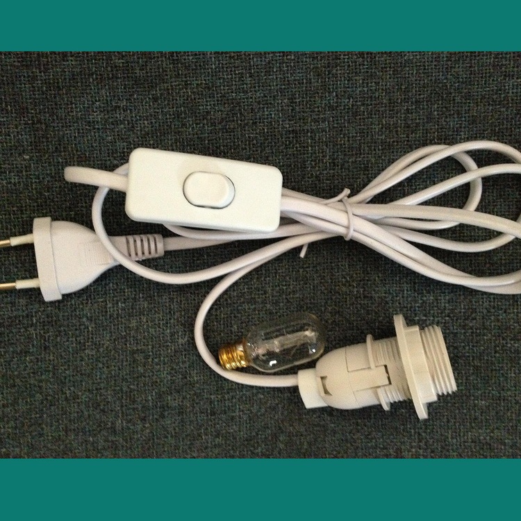 主要生产销售欧规白色两芯扁线303开关灯头圆插VDE各款认证电源线