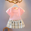 Children's set, summer clothing, children's clothing, Korean style, with short sleeve