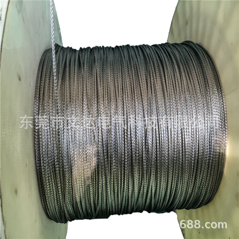 不锈钢编织带高品质304不锈钢编织线 不锈钢编织线带线现货4-6MM
