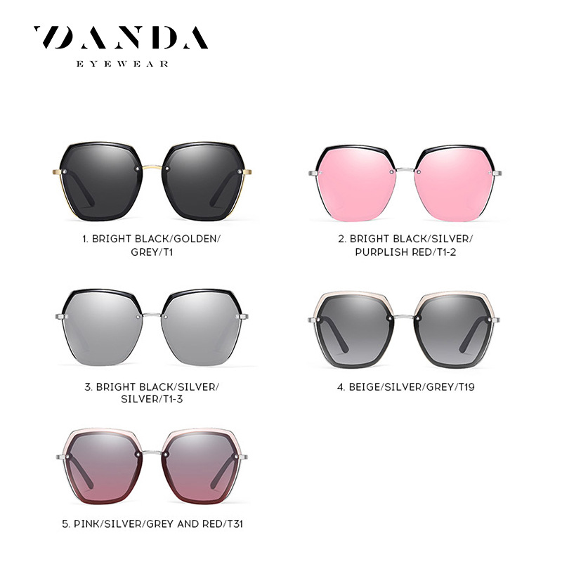Gafas de sol de nuevo estilo para mujer, gafas de sol polarizadas, gafas de sol retro de moda, gafas de sol anti-UV 2212 en stock