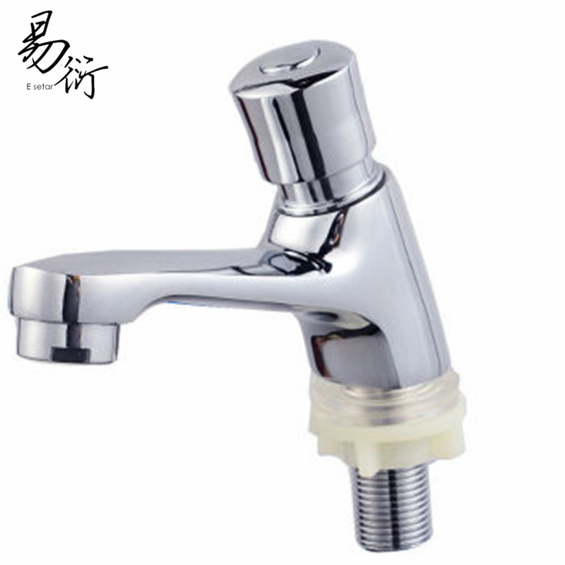 Fabricantes de suministro de lavabo retardo grifo cobre sola cuenca fría grifo retardo grifo al por mayor