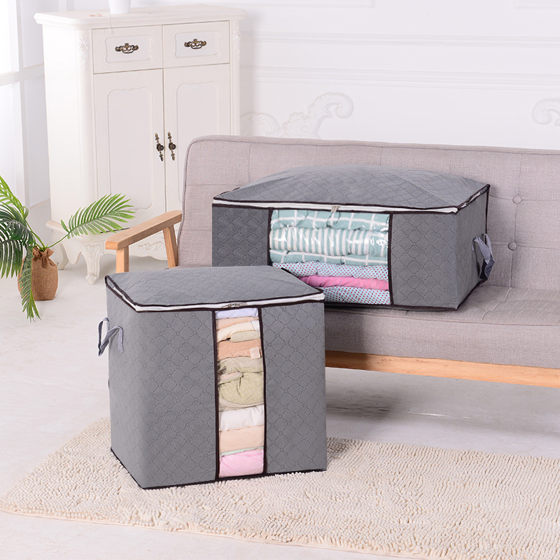 Non-Woven Fabric Storage Bag, Large-Capacity Portable Moving Bag, Quilt, Clothes, Miscellaneous Items, Luggage Packing Bag, Waterproof and Moisture-Proof