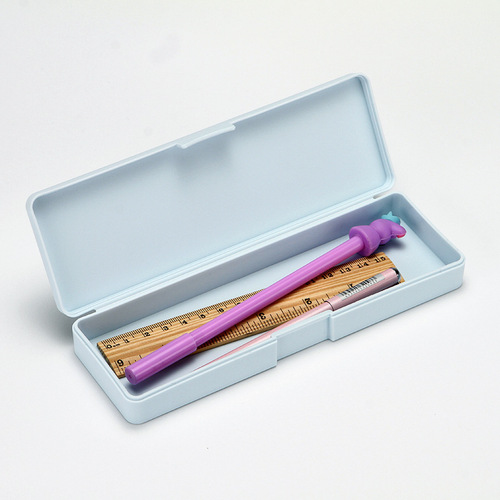 Korean version of creative pencil storage bag for primary school students, frosted stationery pen box, student gift wholesale