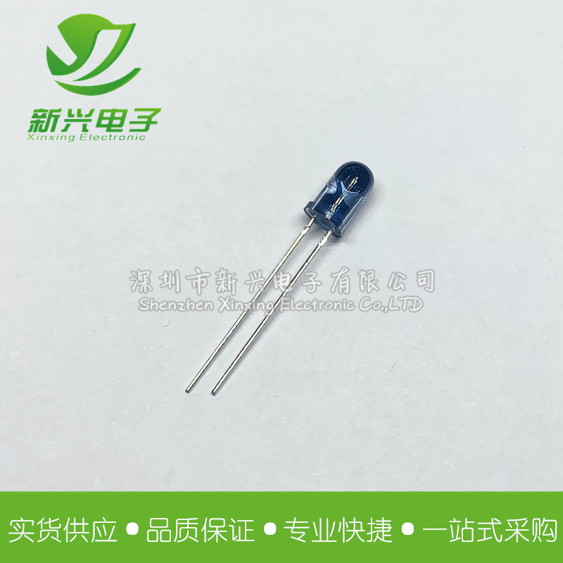 TSAL5100 红外发光二极管 5mm 波长940nm ±10° GaAlAs发射 蓝色