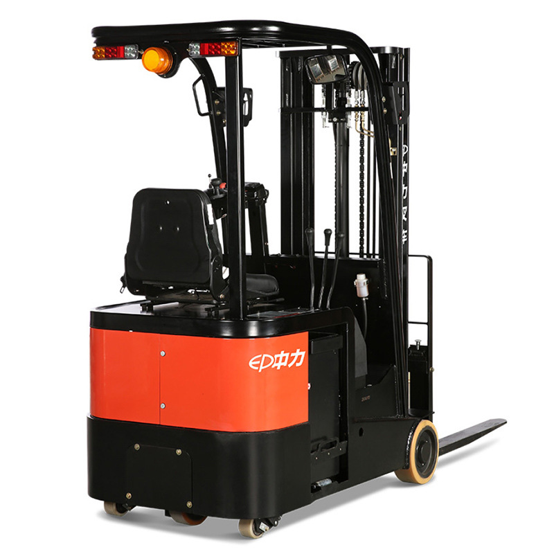 1.0-1.2 Carga y descarga elevadora elevadora de tres puntos de apoyo elevadora elevadora de tres ruedas eléctrica