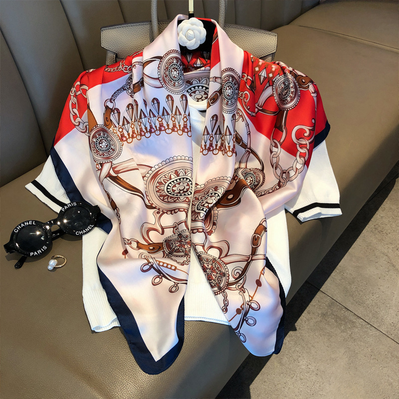 빨간색과 흰색 체인