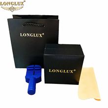 LONGLUX/龙力士品牌原装手表盒子包装盒礼品黑色翻盖盒拆表器