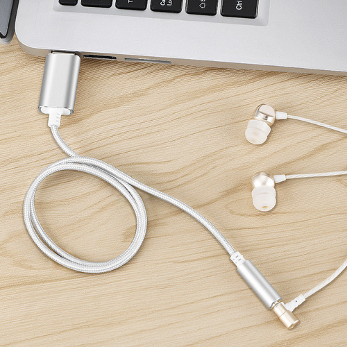 USB computer sound card external headset microphone microphone in one driver-free independent desktop notebook sound card