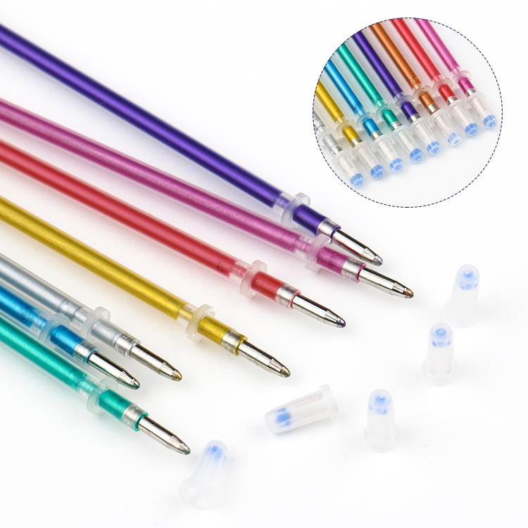 Hand account graffiti painting metal pen Children's Water Tik suit Happy flash metal 8-color pen suit DIY álbum