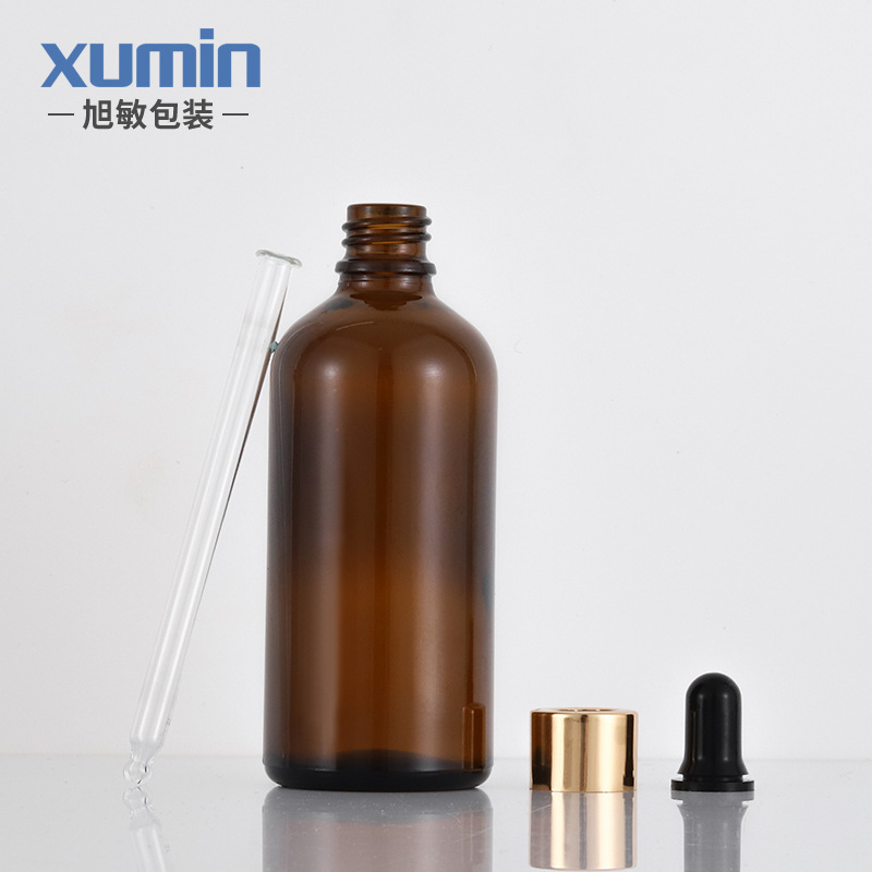 En stock botella de aceite esencial botella de gotero de cabeza de plástico botella de líquido perfume botella cosmética botella de muestra Xuemin material de embalaje